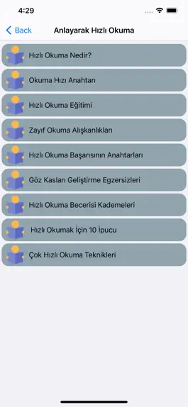 Game screenshot Hızlı Okuma ve Egzersizler apk