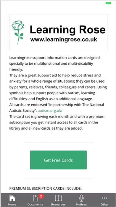 Learning Rose Digital Cards Screenshot
