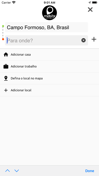 MOBI BR - Passageiro Screenshot