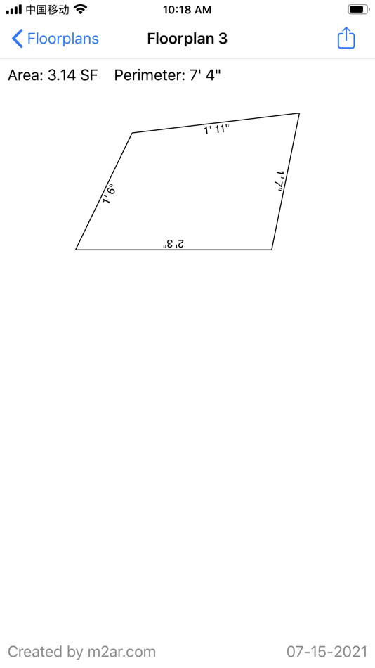 #3. M2 AR Measure App (iOS) 来自: Measure Square Corp.