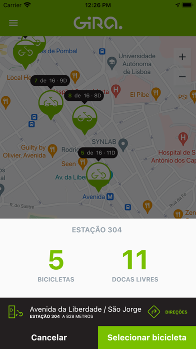 Gira. Bicicletas de Lisboa Screenshot