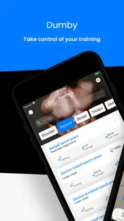 dumby : workout tracking log iphone screenshot 1