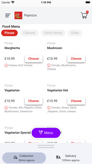 Paps Pizza & Shakes Screenshot