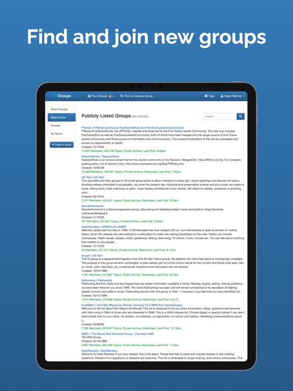 Screenshot #4 pour Groups.io App