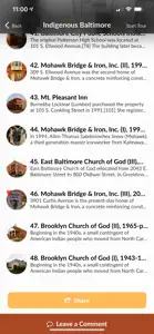 Guide to Indigenous Baltimore screenshot #3 for iPhone