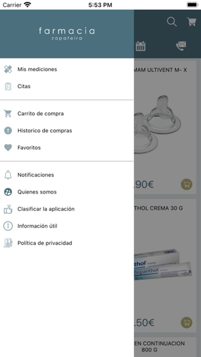 Farmacia Zapateira Coruña Screenshot