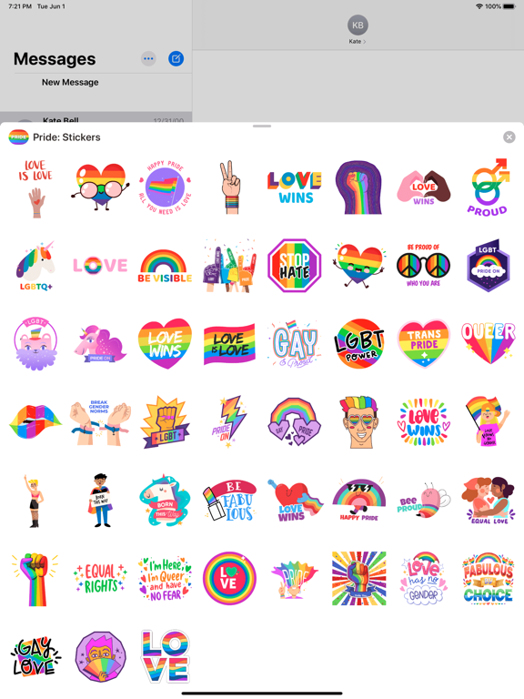 Screenshot #6 pour Pride: Stickers
