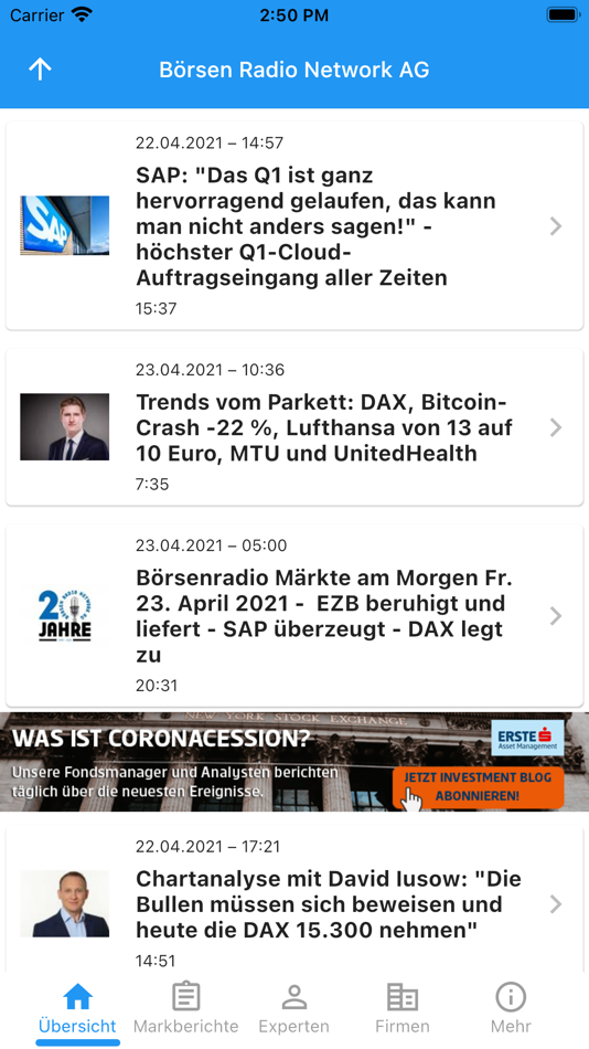 #1. Börsenradio (iOS) 来自: Daubit Programmierung Service GmbH