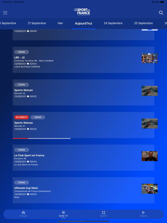 Screenshot #5 pour Sport en France