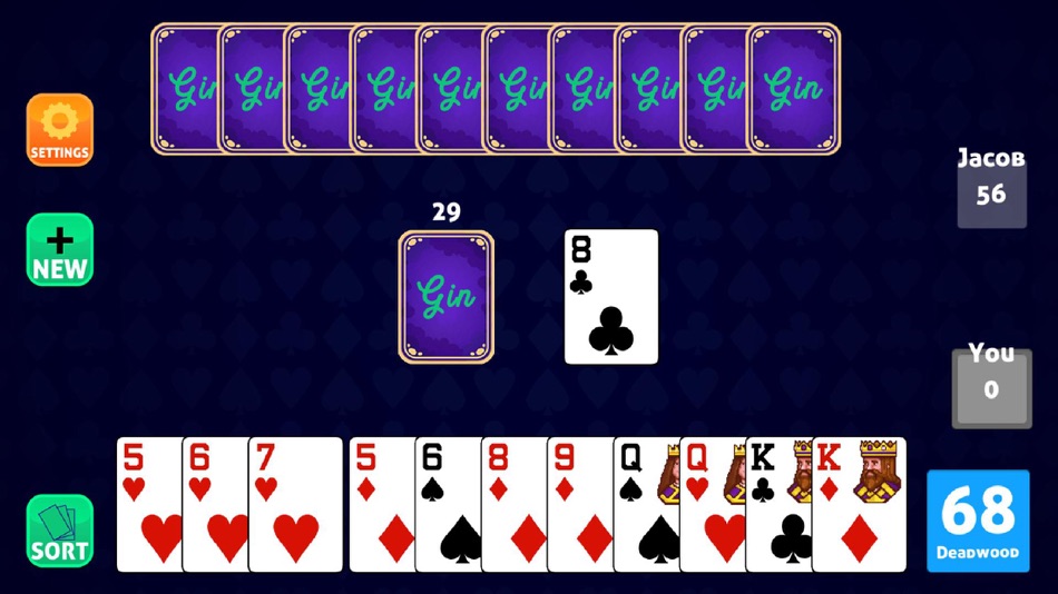 #2. Gin Rummy Offline Plus (iOS) 由: Yumm One