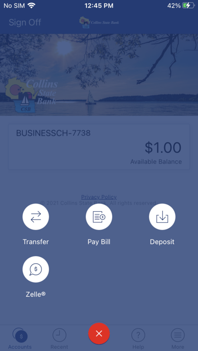 Collins State Bank Mobile Screenshot