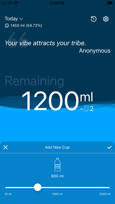 Motiwater - Water Reminder Screenshot