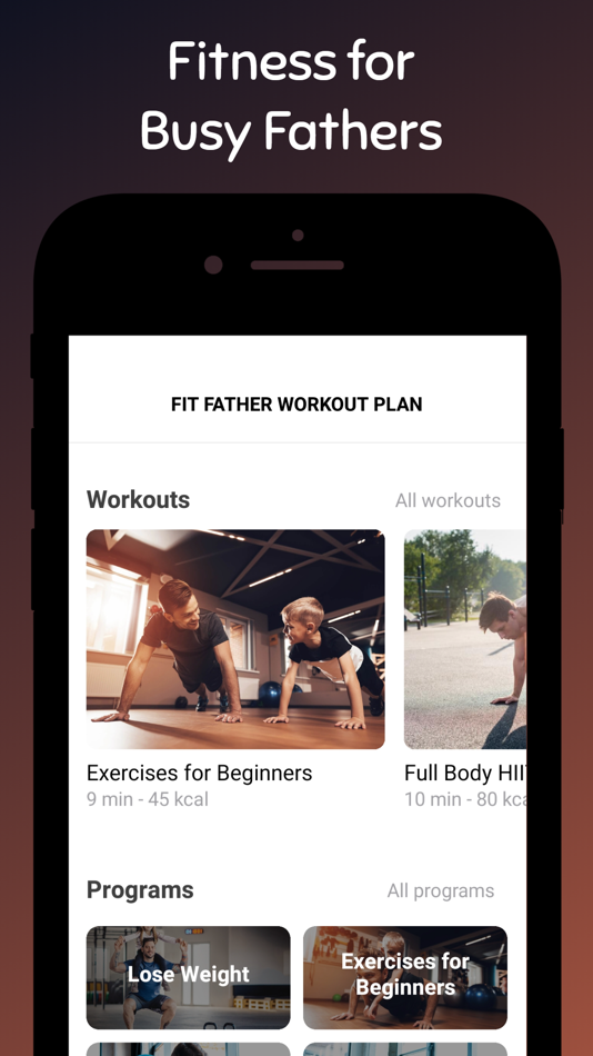 #1. Fit Father Workout (iOS) By: Fitric