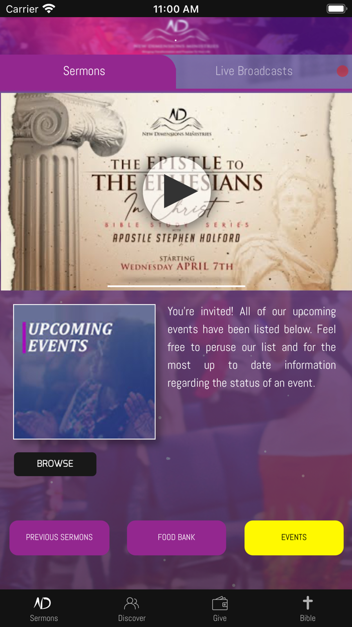 New Dimensions Ministries App