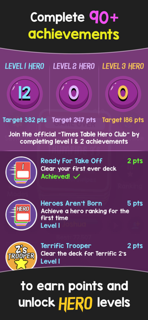 ‎Times Tables Hero Screenshot