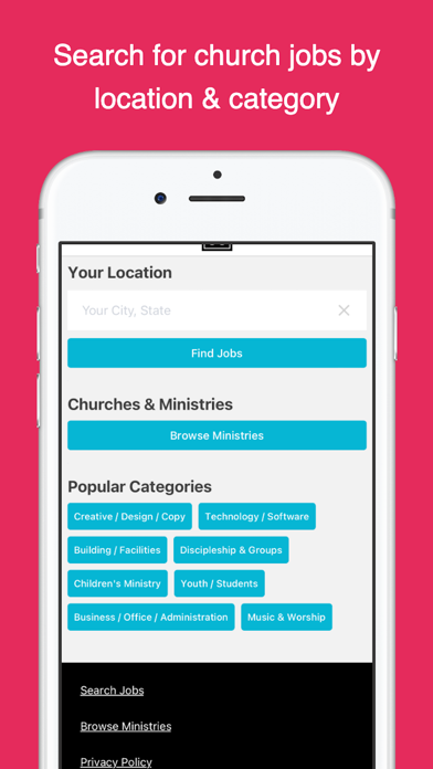 Church Jobs @ WorkInMinistry Screenshot