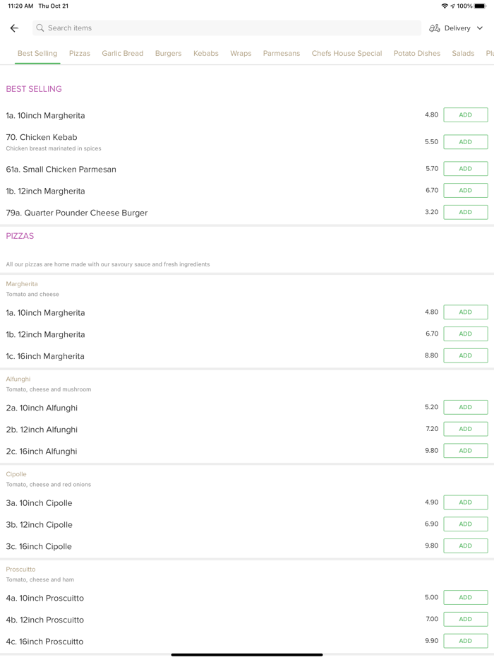 Presto Pizza TS15 9XN