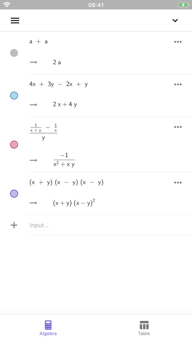 GeoGebra CAS Calculator Screenshot