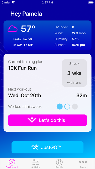 VALR Fitness Screenshot
