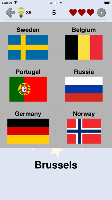 European Countries - Maps Quiz Screenshot