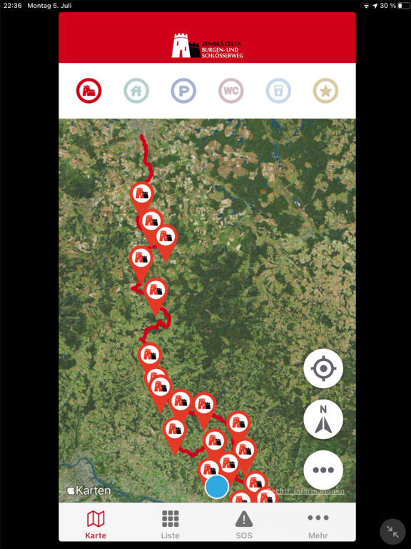 Screenshot #4 pour Burgen- & Schlösserweg (AT/CZ)
