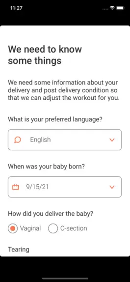 Game screenshot Postpartum Workout apk