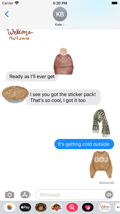 Screenshot #3 pour Autumn Sticker