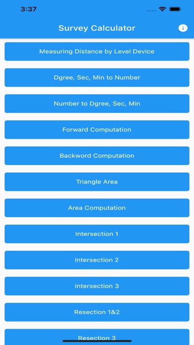 Survey Advanced Calculator Screenshot