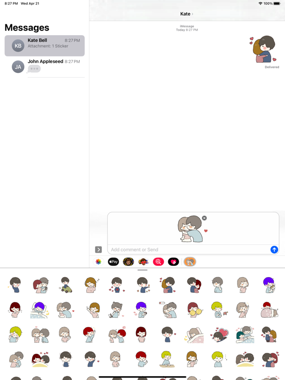 Screenshot #4 pour Boy and Girl Stickers