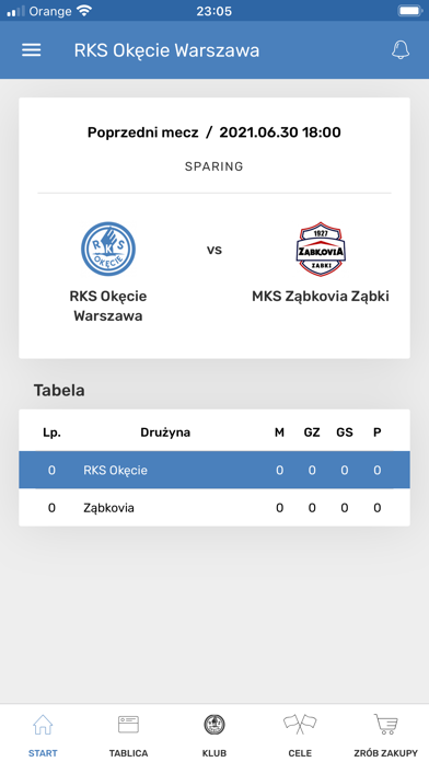 RKS Okęcie Warszawa Screenshot
