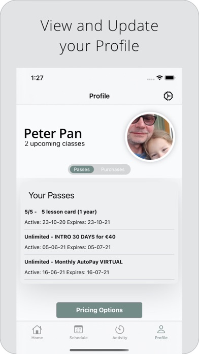My Yoga Membership Manager Screenshot