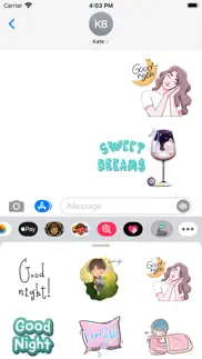 How to cancel & delete sweet good night stickers 3
