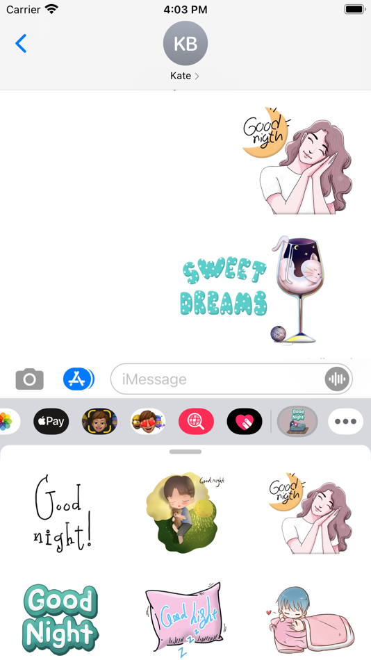 Sweet Good Night Stickers - 1.0 - (iOS)