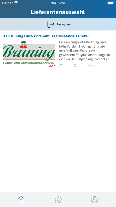 Brüning Bestell-App Screenshot