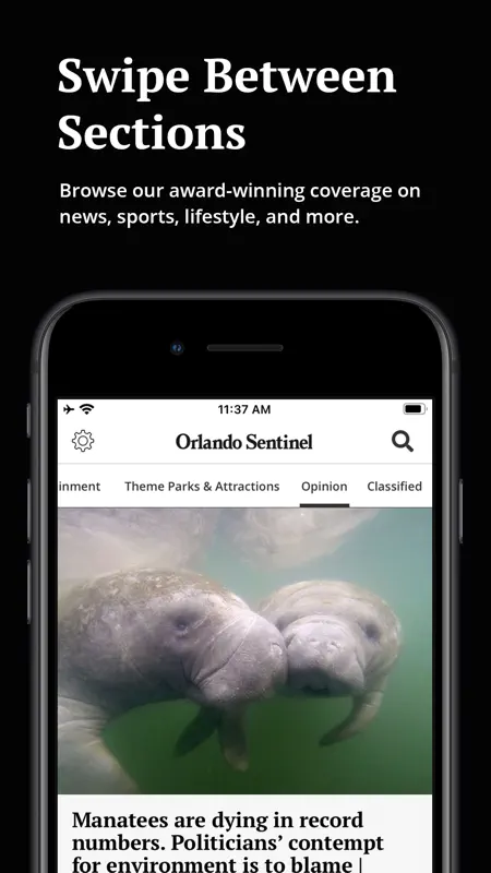 Orlando Sentinel screenshot 1 of 5