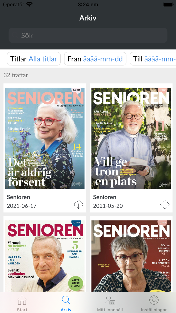 Senioren Din medlemstidning