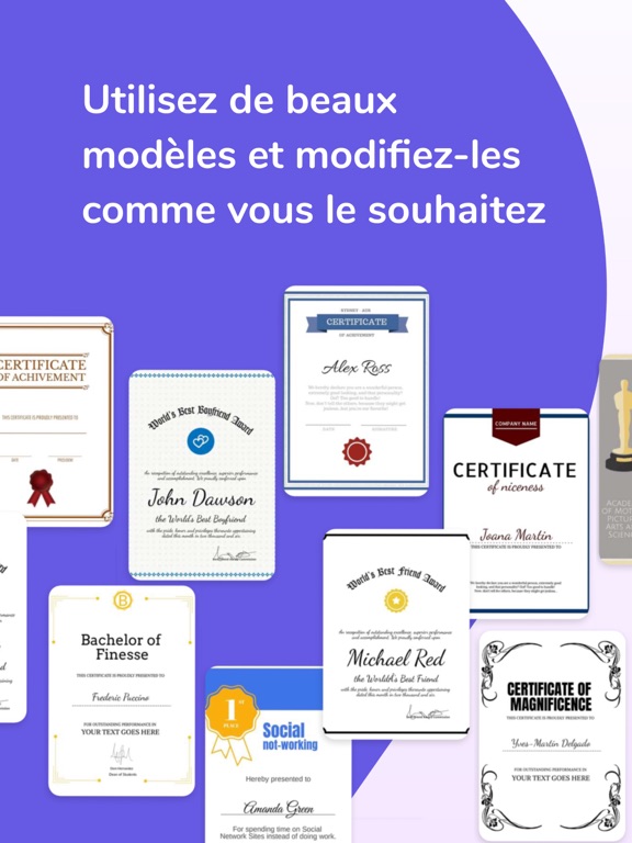 Screenshot #6 pour Créateur de certificat