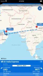 muscat airport mct info +radar iphone screenshot 3