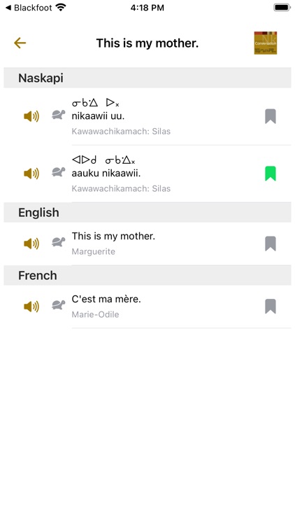 Naskapi Conversation