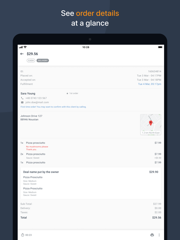 Screenshot #5 pour Restaurant Order-Taking App