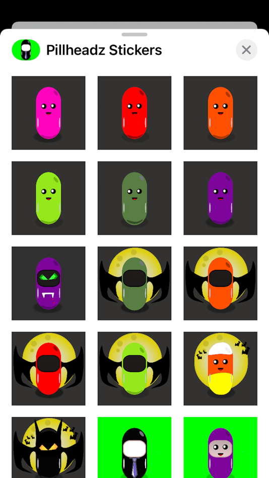 #2. Pillheadz Stickers (iOS) 由: Tsolias Software
