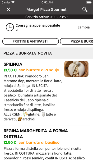 Margot Pizza Gourmet Lecce Screenshot