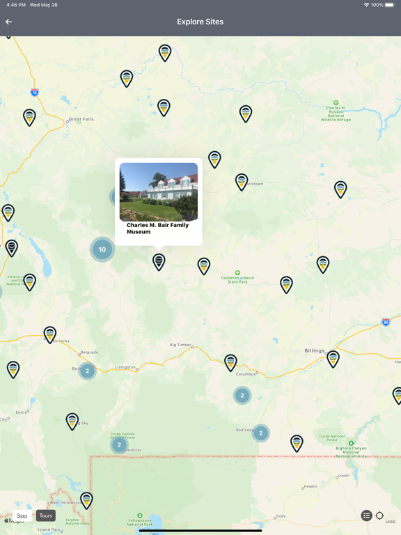 Explore Montana iPad screenshot 4 - Travel app