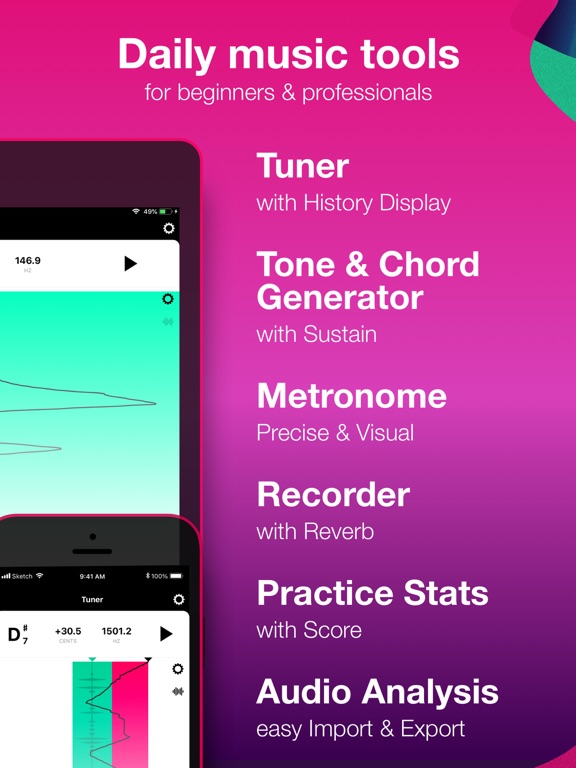 Screenshot #5 pour Tunable – Tuner & Metronome