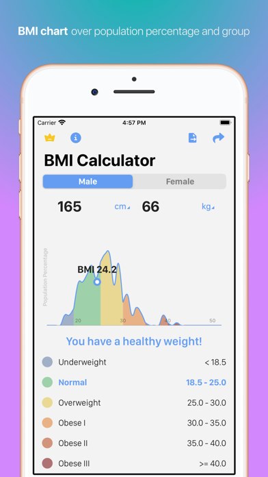 Screenshot #2 pour BMI Calculator - Mass Check