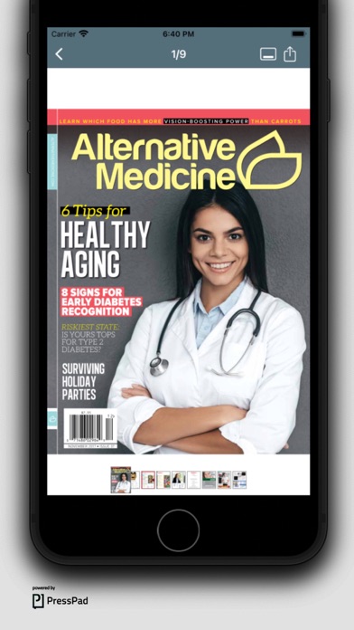 Alternative Medicine Magazine Screenshot