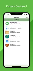 Kabootle Home Inventory screenshot #1 for iPhone