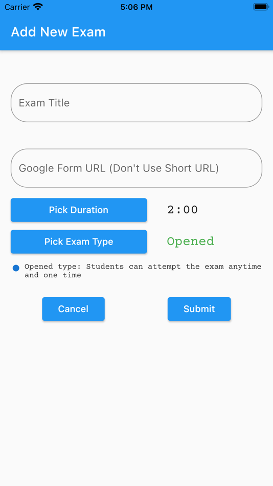 #5. G - Form Quiz Timer (iOS) By: Faslu Rajan