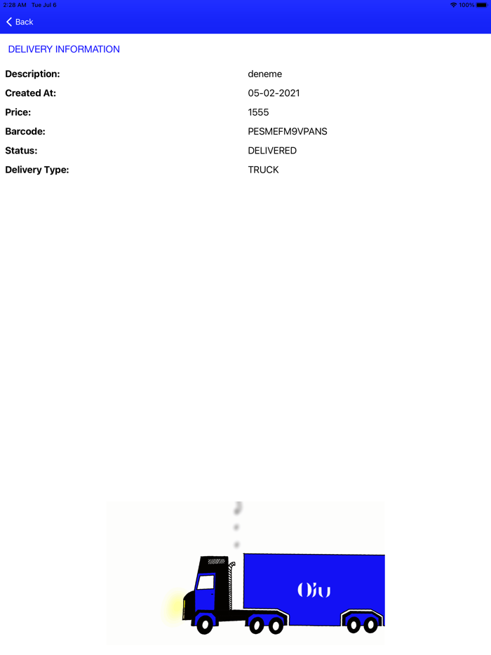 OjuandDorco Cargo Tracing App