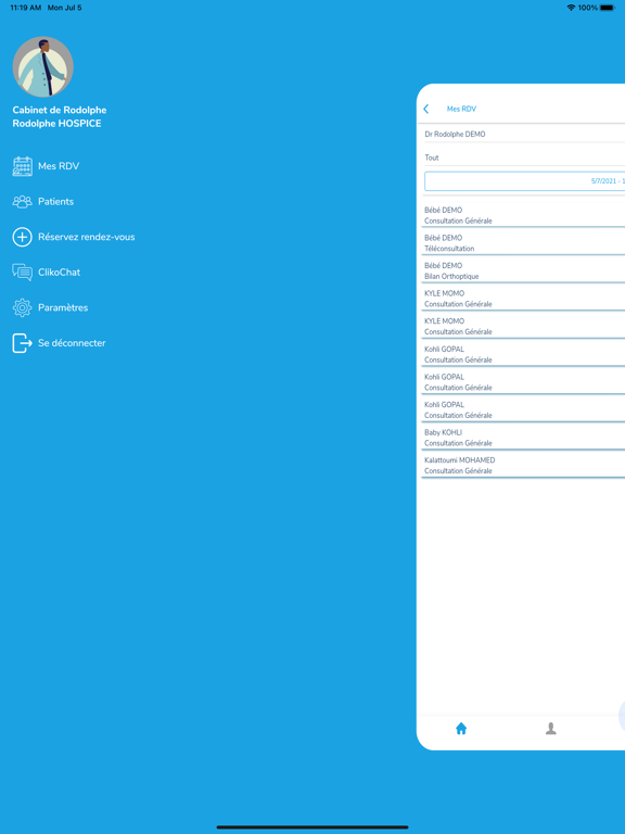 Screenshot #6 pour clikOdoc Pro